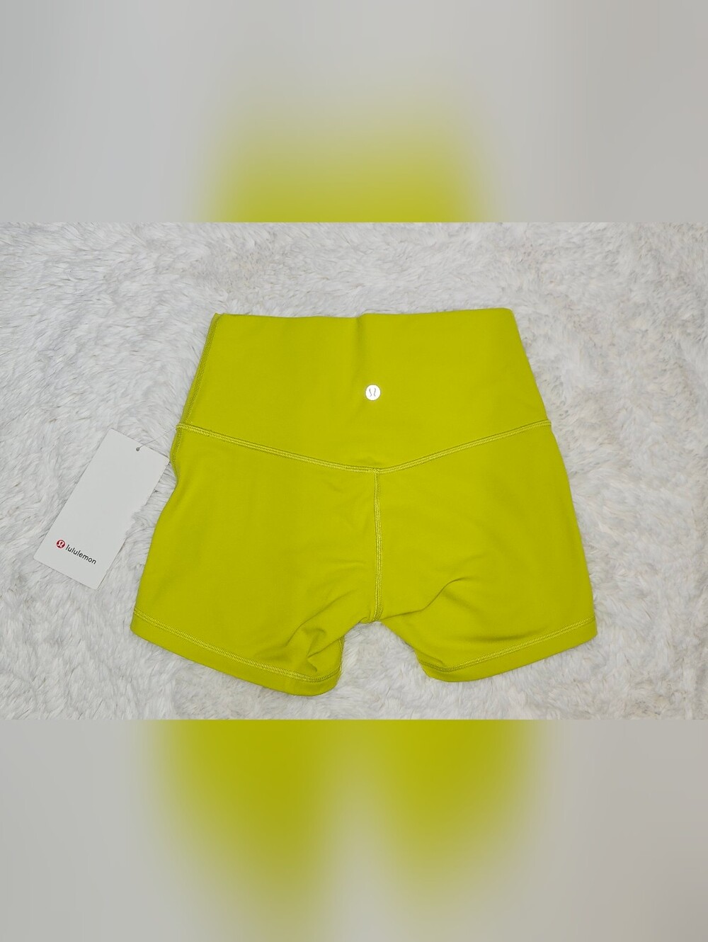 NWT Lululemon Align High-Rise Short 4" – Yellow Serpentine – Size 6 - Picture 3 of 4